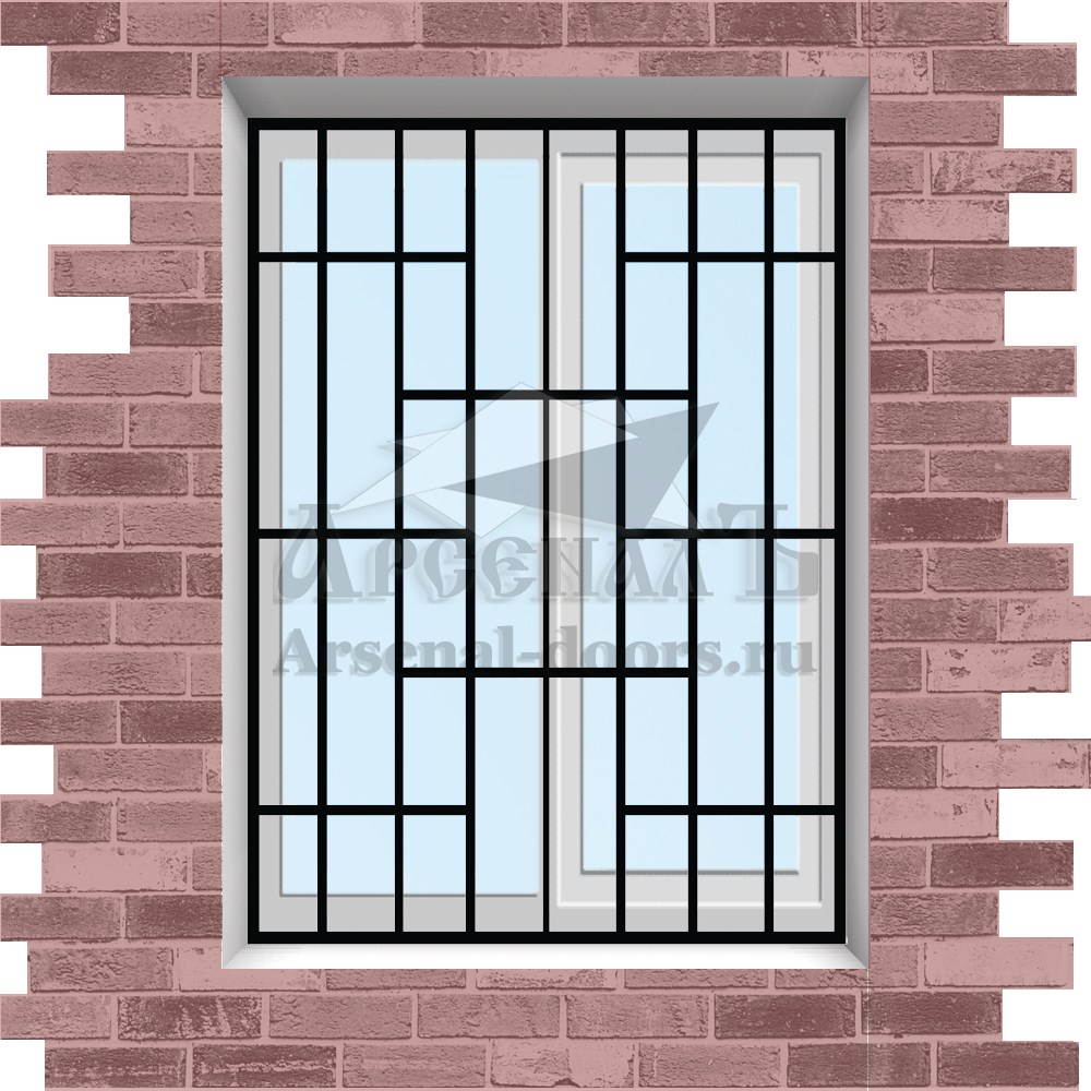 Сварная решетка на окно, балкон или лоджию МР02