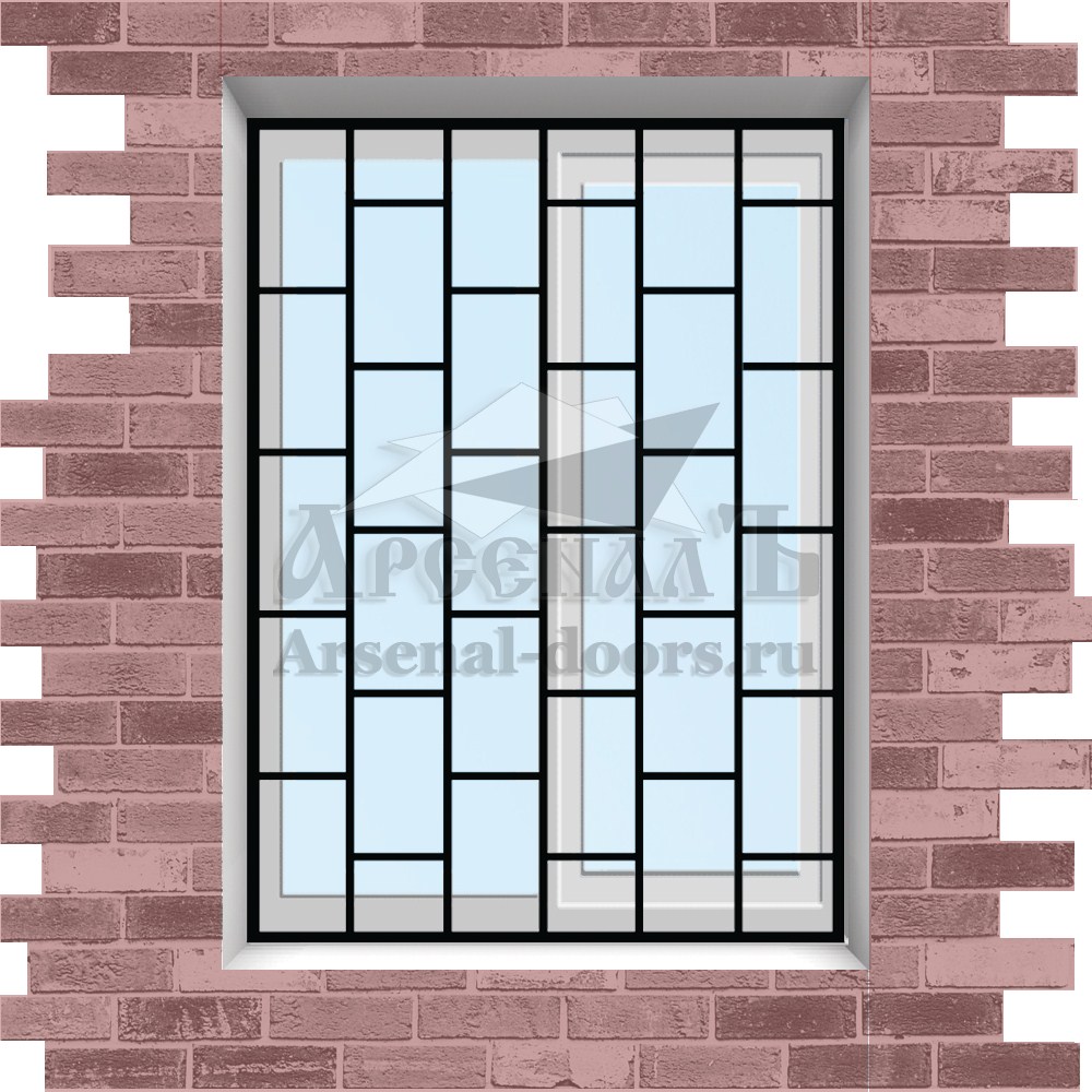 Сварная решетка на окно, балкон или лоджию МР03