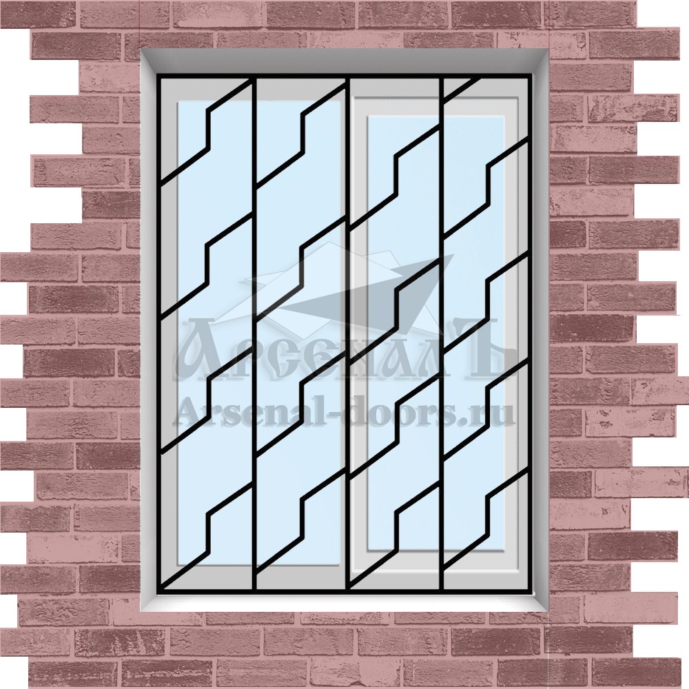 Сварная решетка на окно, балкон или лоджию МР16