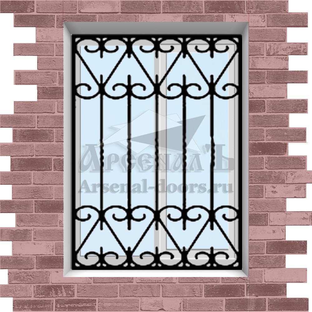 Сварная решетка на окно, балкон или лоджию МР22