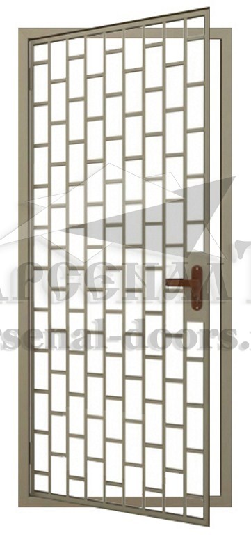 Металлическая решетчатая дверь РД3
