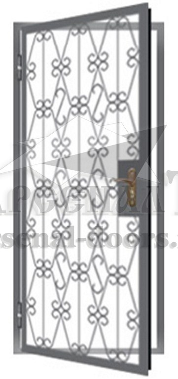 Металлическая решетчатая дверь РД32