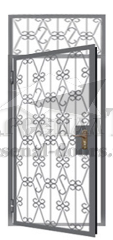 Металлическая решетчатая дверь РД33