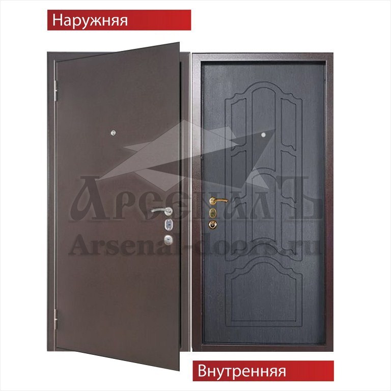 Металлическая дверь в квартиру и офис Порошок - МДФ ПВХ