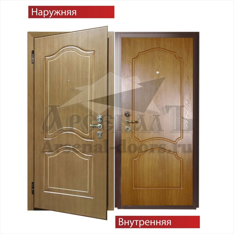 Металлическая дверь в квартиру и офис МДФ ПВХ - МДФ шпон