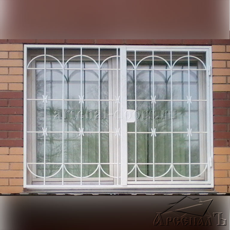 Открывающиеся решетки на окна Люберцы (Арт 00101)